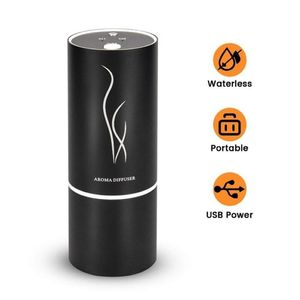 Diffuseur de nébuliseur d'huile sans eau Purificateur d'air Mini diffuseur d'arôme de voiture avec diffuseur d'huile essentielle portable rechargeable à deux modes Y266M