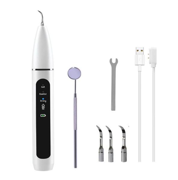 Outils de toilettage pour animaux de compagnie sans eau pour les dents à l'échelle de blanchiment de blanchiment portable de batterie rechargeable de batterie USB charge 5V haute fréquence vibratio1221920