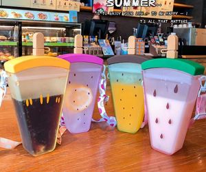 Watermeloenflessen Kinderen Plastic Water Cup Handige Riem Outdoor Juice Cups Drink Ware 4 Colors 320ml