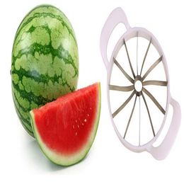 Coupe-pastèque LNIFE Trancheur de cantaloup Séparateurs de corer Séparateur de fruits en acier inoxydable Cuisine Bar à manger Gadgets pratiques Outils235o