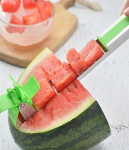 Pastèque coupeur en acier inoxydable couteau à couteau pinces moulins à vent Signer en plastique pour couper la puissance de coupe de fruits de fruit de fruit végétant 3092106