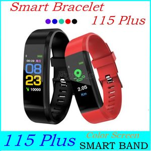115 Plus montre numérique intelligente moniteur de fréquence cardiaque passomètre IP67 étanche Smartwatch pour hommes femmes enfants ID 115 Plus Bracelet
