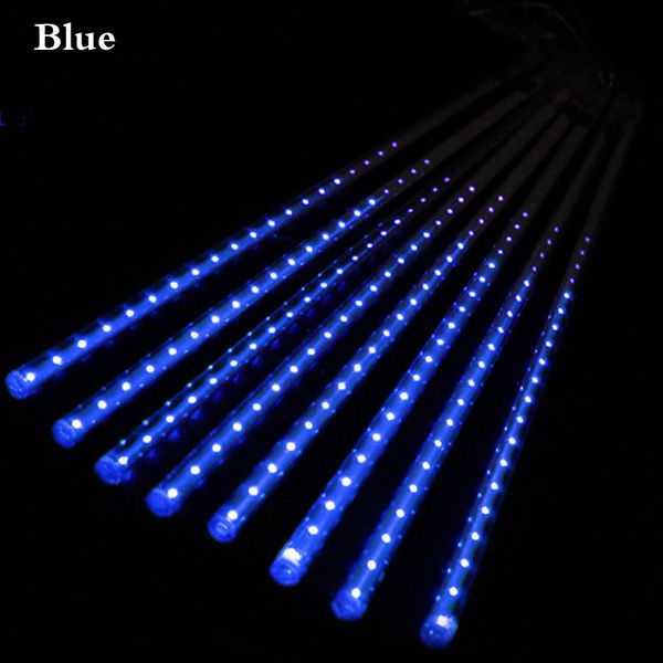 Impermeable 30 cm o 50 cm Led lluvia de meteoritos cuerdas de luz de lluvia 8 Uds tubos AC220V boda Navidad UE Pulg caída de gotas de lluvia luces