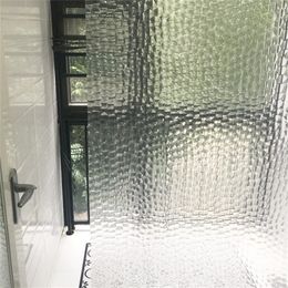 Waterdichte 3D verdikte transparant douchegordijn Multi-size met haken baden pure huizendecoratie badkamer accessaries D25 220517