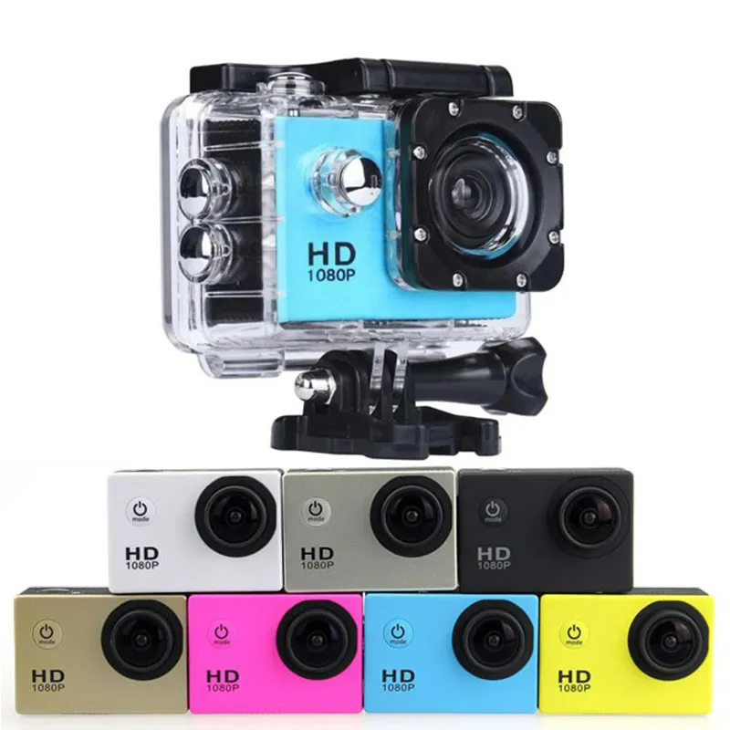 Wodoodporna kamera akcji Full HD 1080P Go Pro 12MP Sport Kamera podwodna 30 m, szerokokątny kąt 170 stopni Mini DV z wieloma akcesoriami