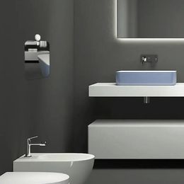 El espejo de tocador de baño impermeable y antiminifogging puede colgar la afeitadora de afeitar la afeitadora cuadrada espejo espejo de la pared de la pared