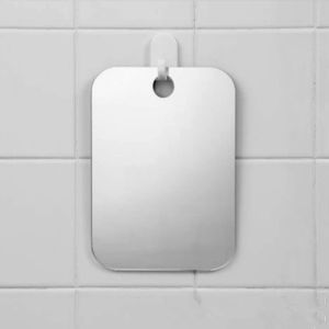 Waterdichte en antifogging badkamer ijdelheid spiegel kan scheermesscheermessen vierkant lichte spiegelspiegel muursticker hangen