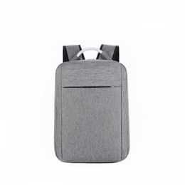 Mochila para computador de negócios e viagem de 15 polegadas à prova d'água e à prova de choque preta e cinza