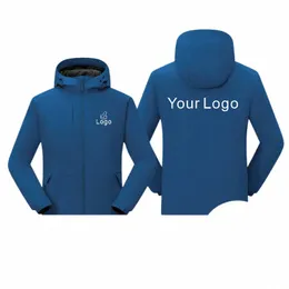 Chaquetas impermeables y cortavientos para el otoño y el invierno, impresas con el logotipo personalizado del grupo empresarial y bordado de la marca 30Hx#