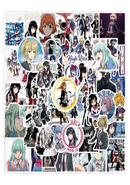 Autocollant Anime étanche 50 pièces, dessin animé japonais, autocollants pour ordinateur portable, Pad, Skateboard, coque de téléphone, guitare, voiture, autocollants 5783813