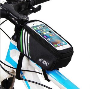 Waterdichte fietstelefoon Touchscreen pack outdoor fietsen voorbuis tassen rugzakken fietsaccessoires fietstassen tas 5,7 inch mobiele telefoon tas