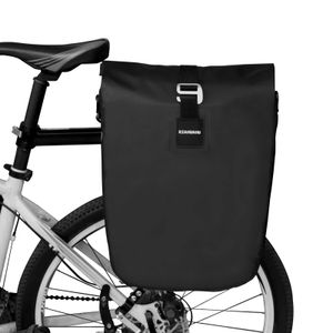 Sac à vélo étanche à vélos 20L Sac de rangement côté vélo pour ordinateur portable sac à vélo de bicyclette arrière de siège arrière sac à bandoulière 240516
