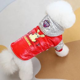 Waterdichte bling Franse bulldog kostuums voor kleine middelgrote honden rood groen huisdier winter warme kleding xs 3xl Yorkie puppy kleding kat 240412