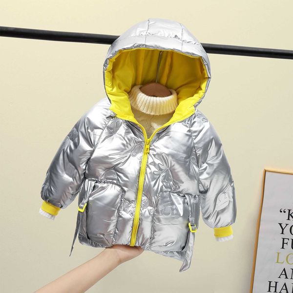 Veste en duvet imperméable pour enfants, vêtements d'hiver chauds pour enfants filles et garçons, manteau à capuche décontracté TZ748 H0909