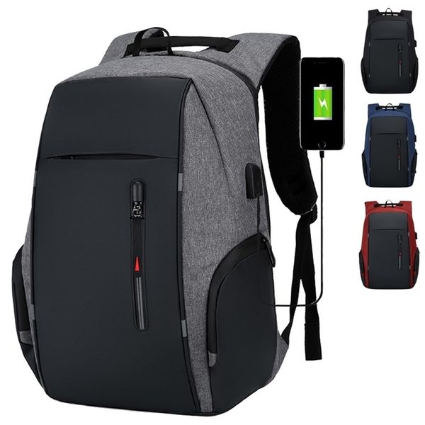 Étanche Business 15.6 16 17 pouces sac à dos pour ordinateur portable femmes USB Notebook école sacs de voyage hommes anti-école sac à dos mochila 220812