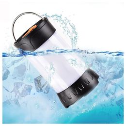 Lanterne de Camping étanche à LED, éclairage extérieur, Rechargeable, 5 Modes avec Base magnétique, avec lumière blanche