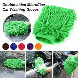 Wash de voiture étanche Microfibre Genille Gants épais nettoyage de voiture MITT DE MITTES Détails Brosse Auto Care Double face Glove