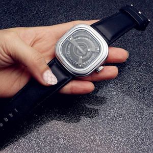 Étanche chronographe Quartz hommes montres mode cuir montre-bracelets montres de luxe cadeaux
