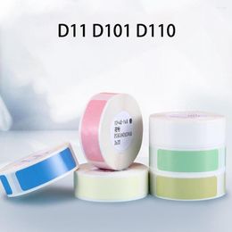 Waterdichte Kleurrijke Label Wit Prijs Sticker Barcode Maker Pure Kleur Krasbestendig Thermisch Papier Voor D11 D110 D101
