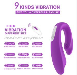 Waterdichte paren vibrator met 9 krachtige trillingen, draadloze afstandsbediening G-spot clitoris stimulator volwassen seksspeeltje voor vrouwen