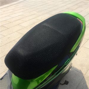 Waterdichte Hoes Ademend Motorfiets Bromfiets Scooter Stoelhoezen Zomer 3D Mesh Kussen Anti-Slip266f