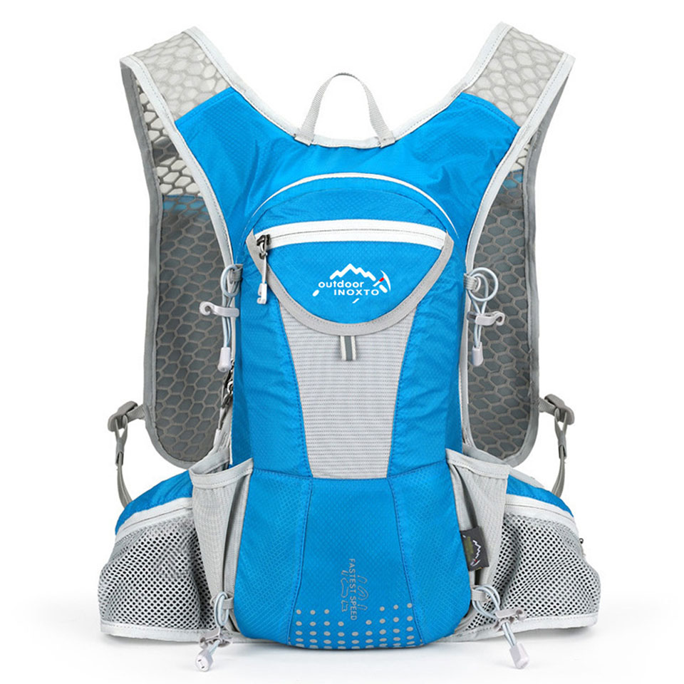 Mochila de ciclismo impermeable 12L ciclismo ventilado viajero de escalada para correr mochila portátil bolsas de agua deportivas al aire libre