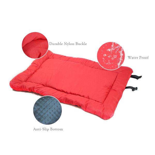 Lit de chien imperméable à l'eau tapis Portable extérieur multifonction chien de compagnie chiot lits chenil pour petits chiens moyens Y200330260p