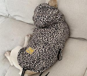 Waterdichte hondenkleding mode huisdier hond regenjas puppy cat hoodie luipaard kleine honden jas kleding huisdier benodigdheden Franse bulldog T2001078097