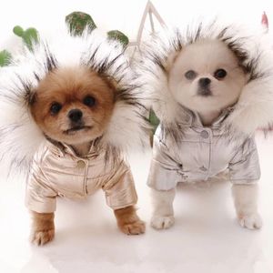 Manteau imperméable pour chien Veste Vêtements pour chiens chauds Hiver Pet Outfit Chat Chiot Yorkie Vêtements Chihuahua Caniche Pomeranian Dog Costumes 201127