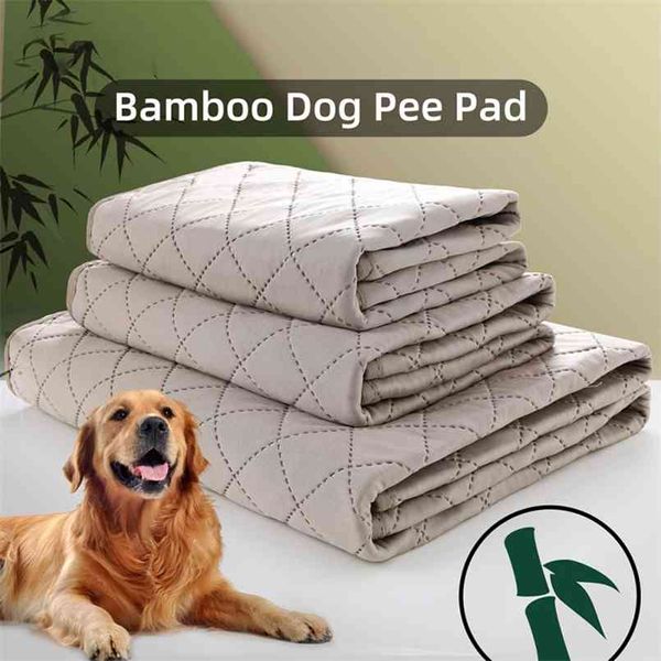 Tapis de chien imperméables réutilisables lavables anti-fuite coussinets de pipi couverture pour animaux de compagnie lits de couchage pour petits chiens moyens fournitures de chat 210924