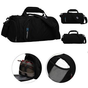 Sac de fitness imperméable à l'eau sèche et humide Nylon Formation Épaule Hommes Voyage Sac de Sport Tapis de Yoga Gym Swim Femmes Gymtas Sac à dos entraînement Q0113