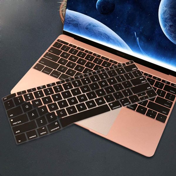 Housse de protection pour clavier en silicone, étanche à l'eau et à la poussière, pour MacBook Air 13 pouces version 2019 2018 A1932 avec écran Retina Touch ID