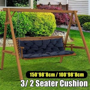 Waterdichte stofdichte stoel vervangen luifel 150 cm 3 -zits tuin swing kussen stoffen deksel stofdeksels spons stoel cover T200506