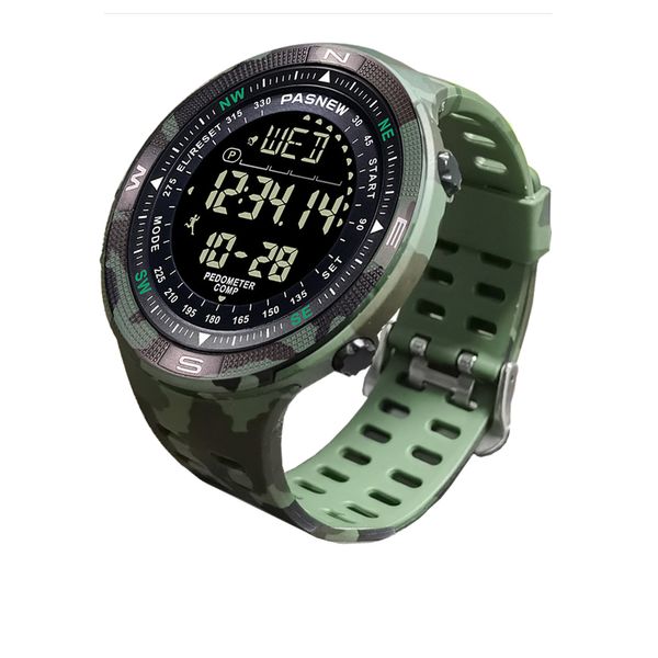 Reloj electrónico resistente al agua para hombre, brújula, reloj de pulsera Digital, ubicación militar masculina, podómetro de muñeca, relojes tácticos deportivos