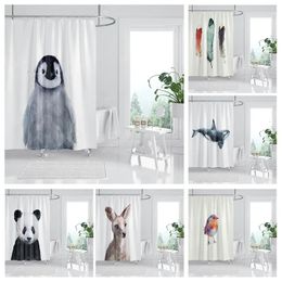 Rideaux de douche en tissu imperméable, accessoires de rideau de salle de bain pour 180x200cm, décoration boho anime 240200 240328