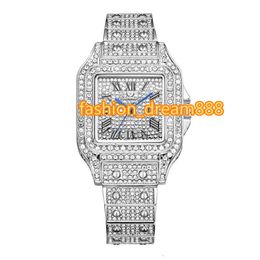 Reloj de cuarzo con diamantes de moissanita, deportivo de lujo, popular, popular, japonés, para parejas, regalo resistente al agua