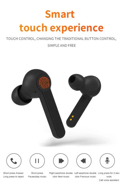 Casque étanche casque sans fil sport avec Microphone intra-auriculaire TWS Bluetooth 5.0 écouteurs stéréo pour modèle XY-7