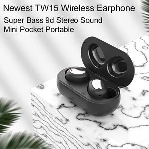 Waterdichte headsets draadloze hoofdtelefoon Bluetooth 5.0 oortelefoons magische stereo in-ear sporten met Type-C TW15-model