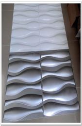 Waterdichte hoogwaardige wandpanelen creativiteit decoratieve kunststof 3d wandpanelen voor woonkamer PVC 3d wandplaat 5050 cm 4 stuks Pe3736860