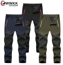 Pantalons de randonnée imperméables Men Softhell Fishing Camping Climb Ski Tactical Pants d'été hiver respirant extérieur Pant7001132