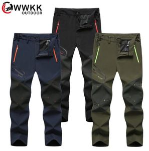 Pantalones de senderismo impermeables para hombre Softshell pesca Camping escalada esquí pantalones tácticos verano invierno transpirable al aire libre Pant5963920