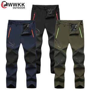 Pantalons de randonnée imperméables Men Softhell Fishing Camping Climb Ski Tactical Pants d'été hiver respirant extérieur Pant4231997