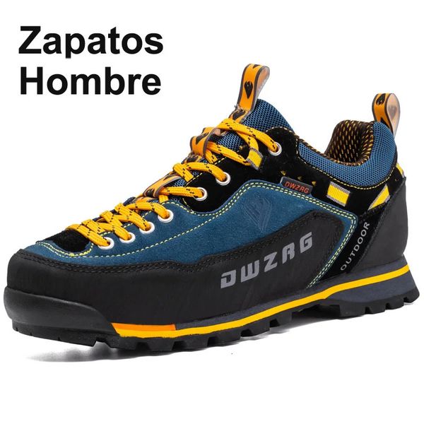 Chaussures de randonnée imperméables chaussures d'escalade bottes de randonnée en plein air Trekking Sport baskets hommes chasse Trekking 240227