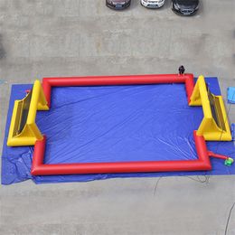 Waterdichte opblaasbaar voetbalveld groot opgeblazen bed sportief kinderen van de dag familie spelen voetbalveld feestje geschenk inflat bouncers natatorium bicolor ba41 f23