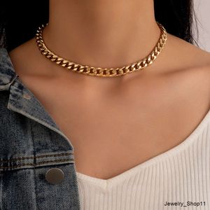 Joyería resistente al agua, collar de cadena de eslabones cubanos de 3MM/5MM/7MM, collares de cadena gruesa de acero inoxidable de oro negro de 14k y plata