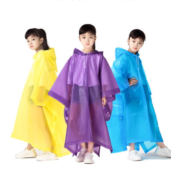 Chubasquero impermeable para niños, jersey de moda, ropa impermeable plegable para viajes al aire libre, cubierta de lluvia Eva de peso ligero para niños