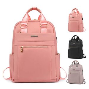 Sac à dos étanche pour ordinateur portable, sac de voyage de protection antivol pour ordinateur portable 13 14 15,6 pouces, étui pour Macbook Air Pro, chargeur USB pour femmes HKD230828