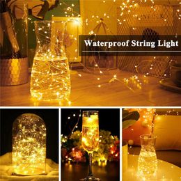 Waterdichte Led Kerst Fairy String Lights USB Copper Draad RGB Dimbare Timing Bruiloft Party String Lamp Outdoor Decor Y0720