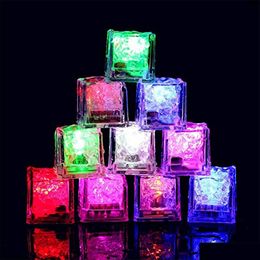 Jouets de glaçons Led étanches, couleur Mti clignotante, brille dans la nuit, pour Bar, Club, fête, vin, décoration de mariage, livraison directe