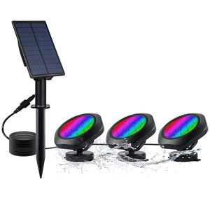 Impermeable LED Park Pool RGB Cambio de color Piscina Iluminación Solar Luz subacuática